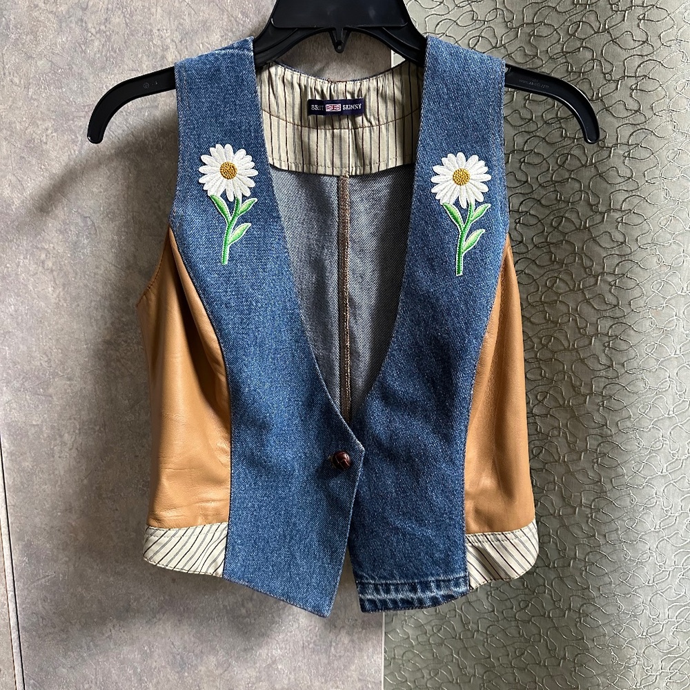 Jeans vest custom made